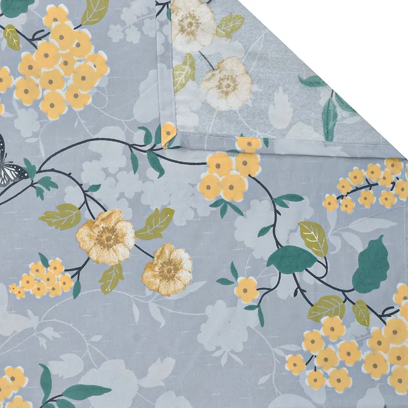 Yellow Flora Diwan Set - Six Piece Set media 6