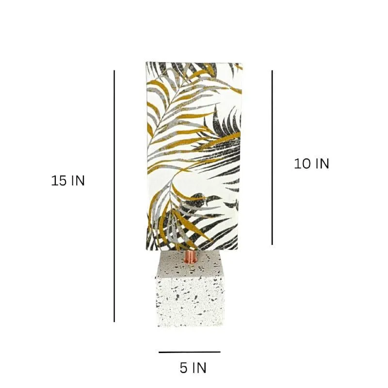 Tropic Glow Terrazzo Hand Crafted Fabric Table Lamp - Multicolor media 5