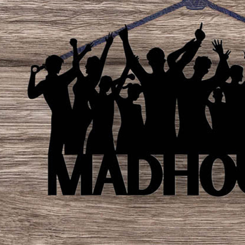 Madhouse Typography Mild Steel Wall Accent media 4