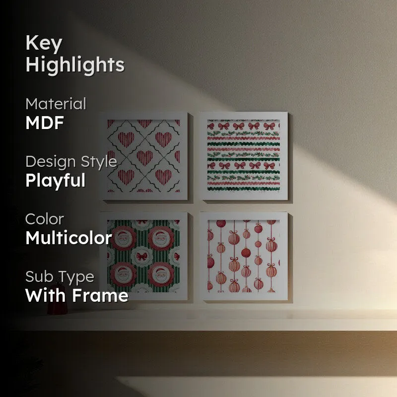 Yuletara Wall Painting - Set Of Four media 2