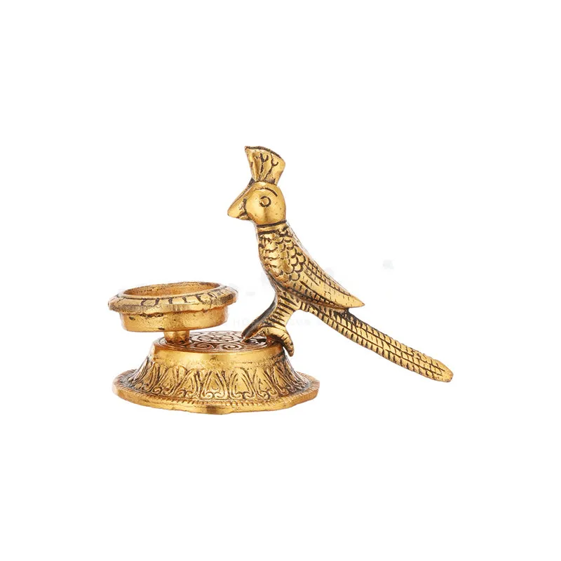 Thotha Ornate Tea Light Holder (Gold) - Set Of Two media 6