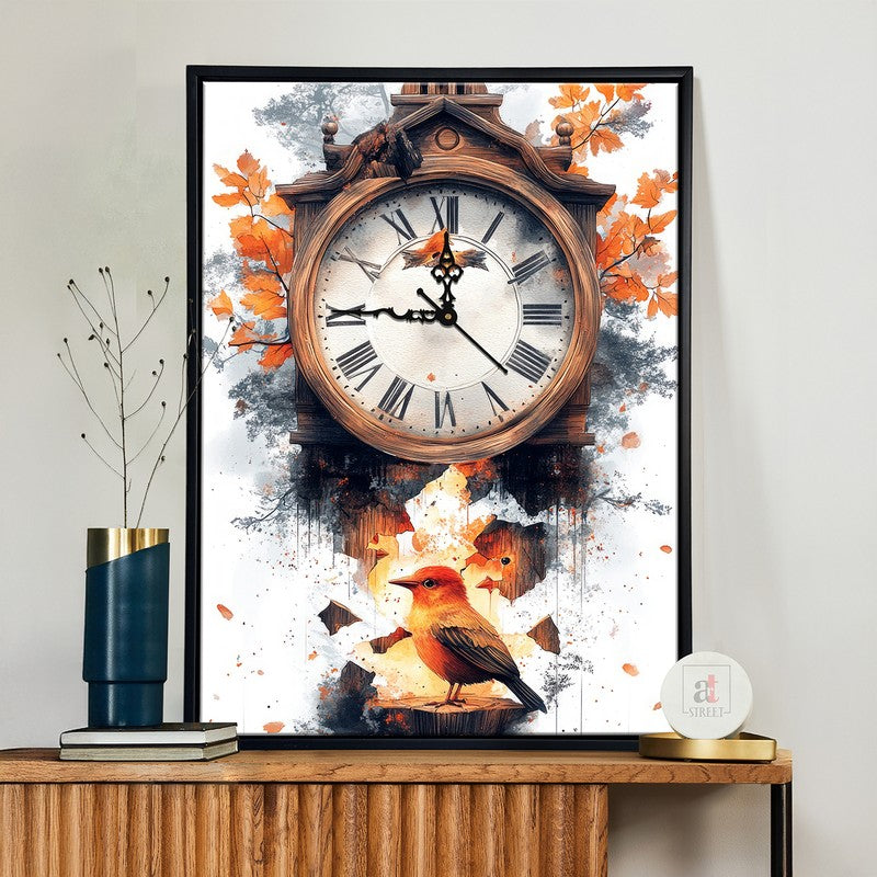 ShapeShift Wall Art With Clock