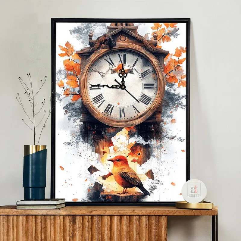 ShapeShift Wall Art With Clock media 1