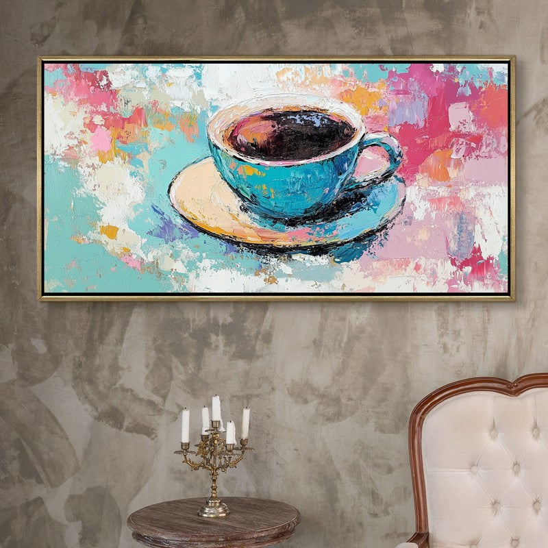 Ceramic Canvas Wall Painting With Frame