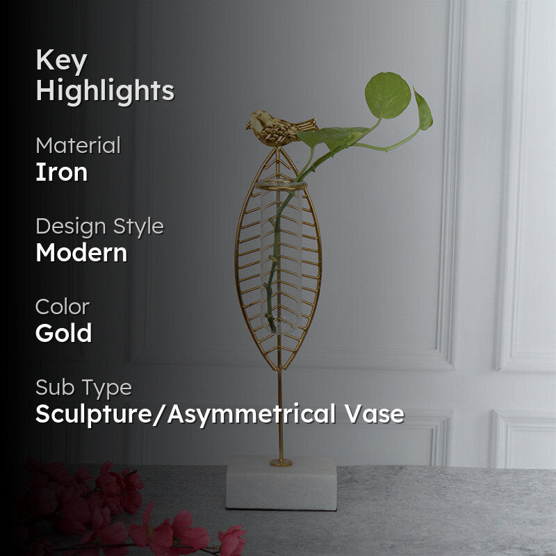 Birdo Test Tube Planter - Gold media 2