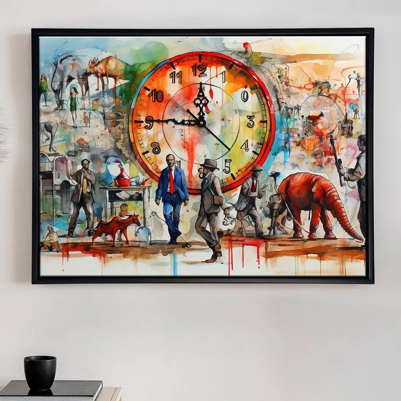 Form & Flow Wall Art With Clock media 3