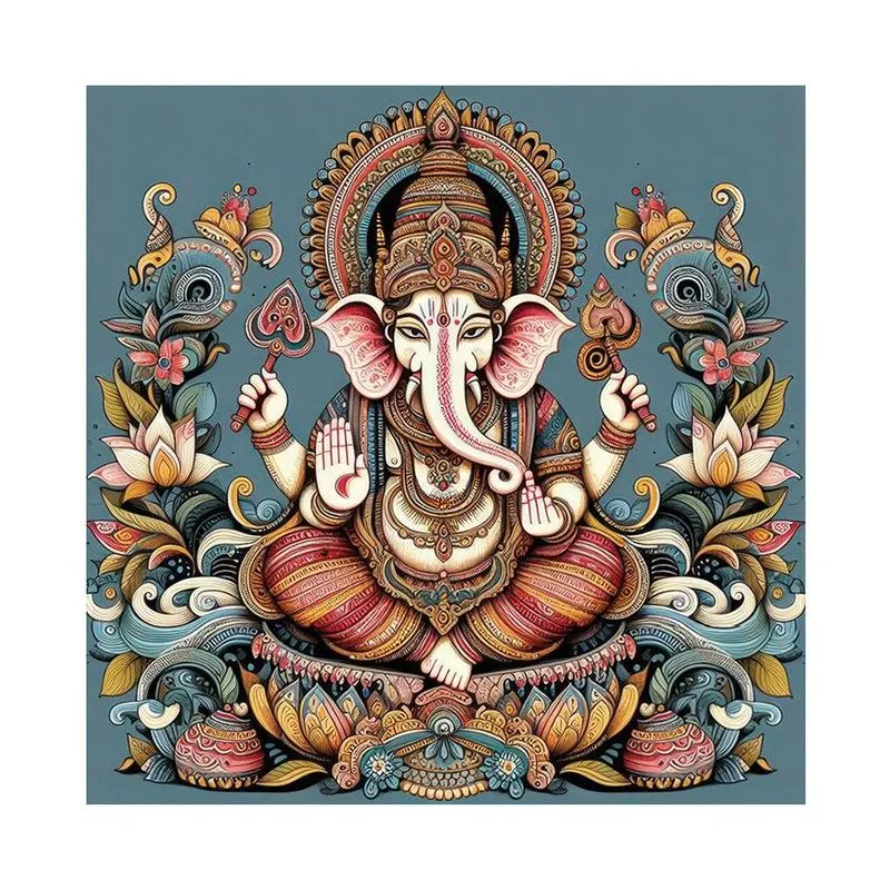 Ganapathi Bappa Poly Canvas Wall Painting media 5
