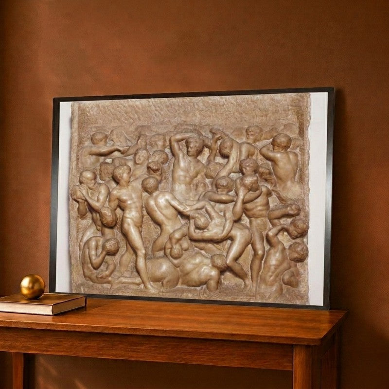 Battle of the Centaurs and Lapiths or Centauromachia Canvas Wall Painting - 16 x 12 Inches