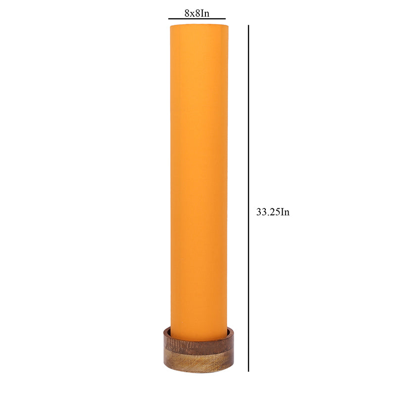 Miza Wooden Tower Floor Lamp - Yellow media 5