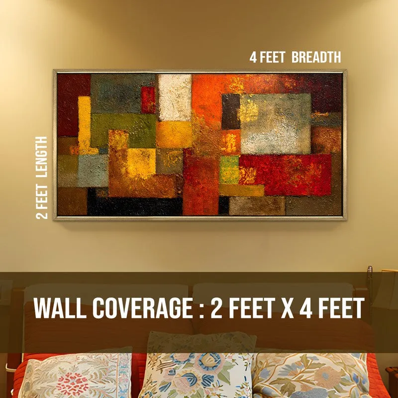 Saffron Squares Canvas Wall Art media 9