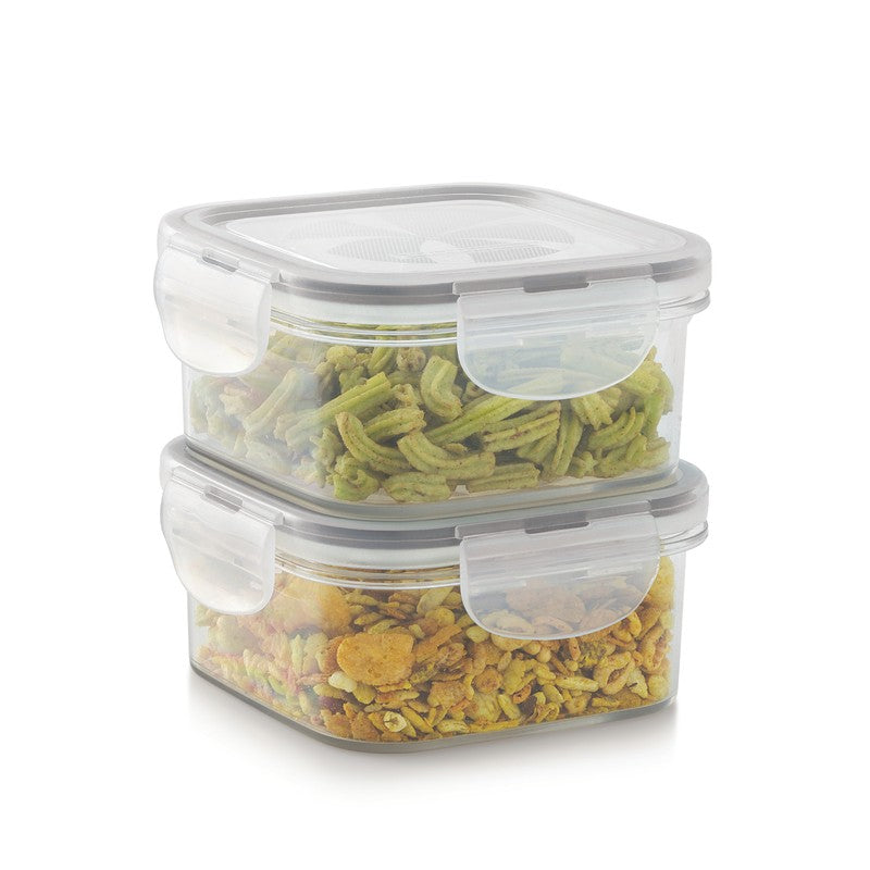 FreshLock Square Lunch Box (400 mL) - Set Of Two media 3