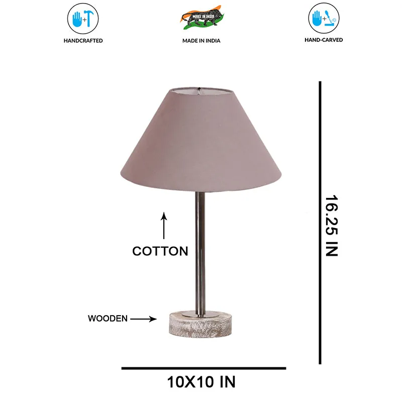Cotin II Rodin Wooden Table Lamp - Grey,Silver,White media 7