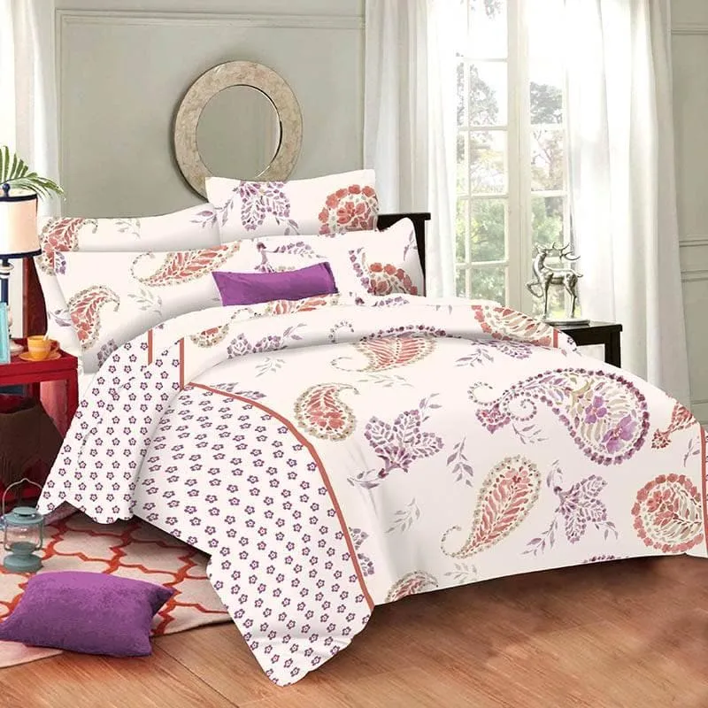 Paisley LaLa Land Bedsheet - Purple & Red media 6