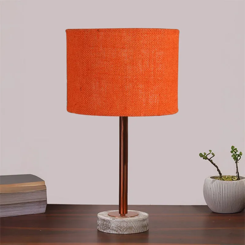 Sienna I Rodin Wooden Table Lamp - Orange,Copper,White media 3