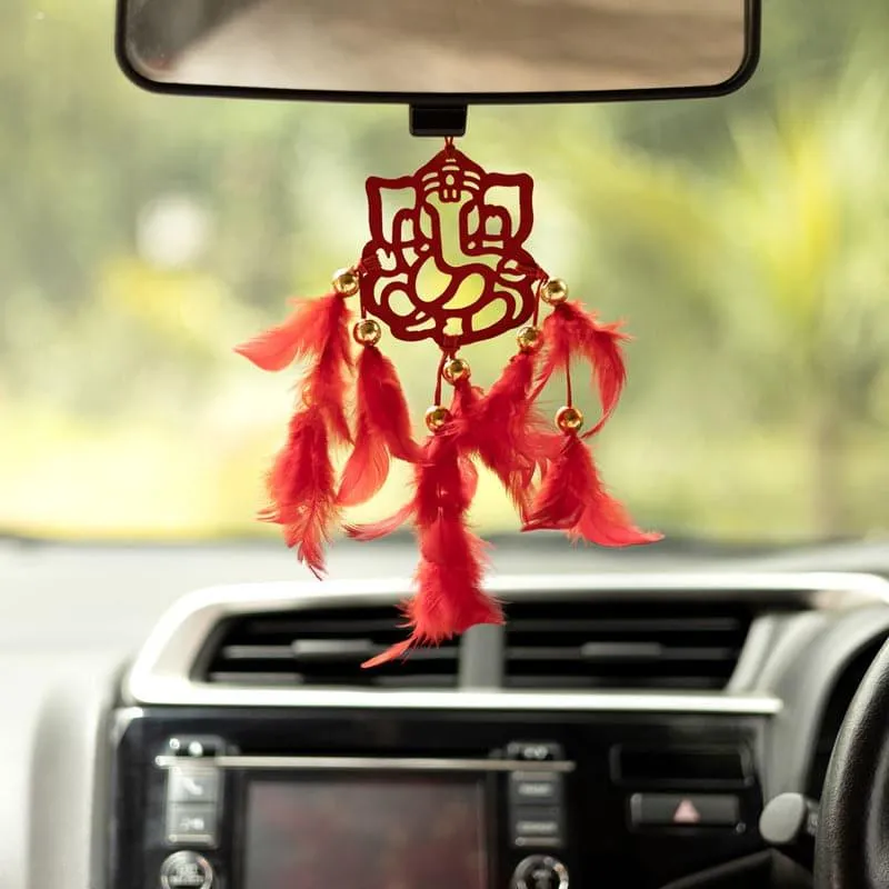 Vinayaka Boon Dreamcatcher - Red media 3