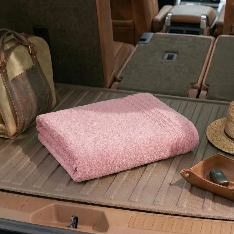 Monte Carlo Clean Wrap Pure Cotton Bath Towel - Baby Pink media 3