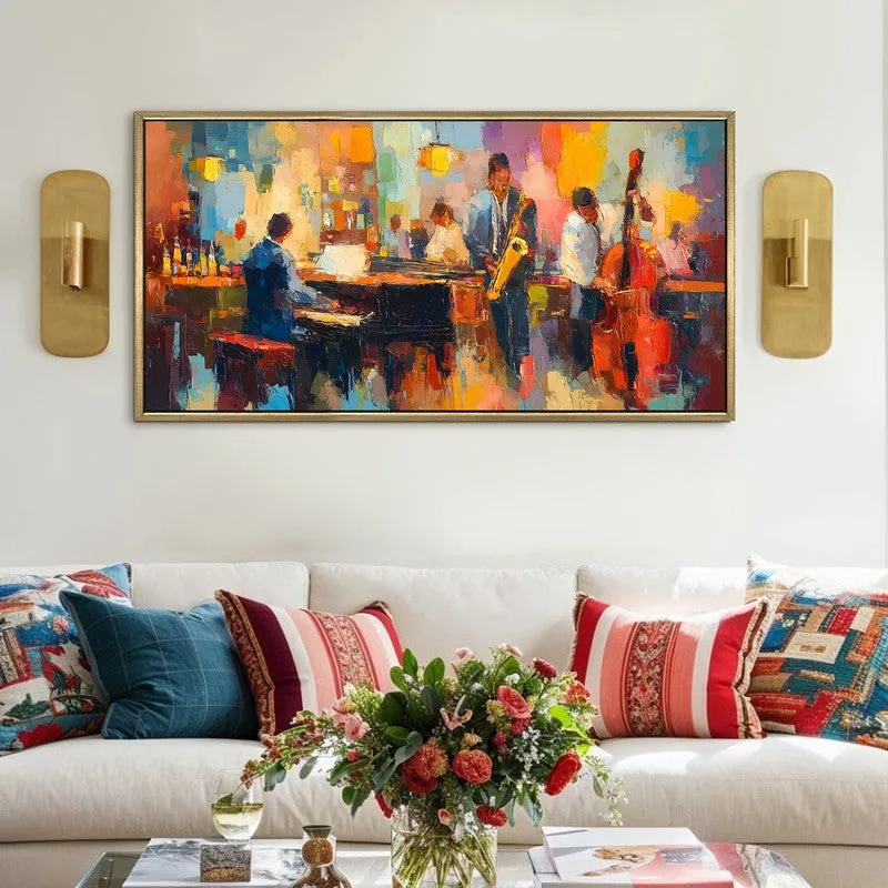 Piano Keys Canvas Wall Painting With Frame media 1