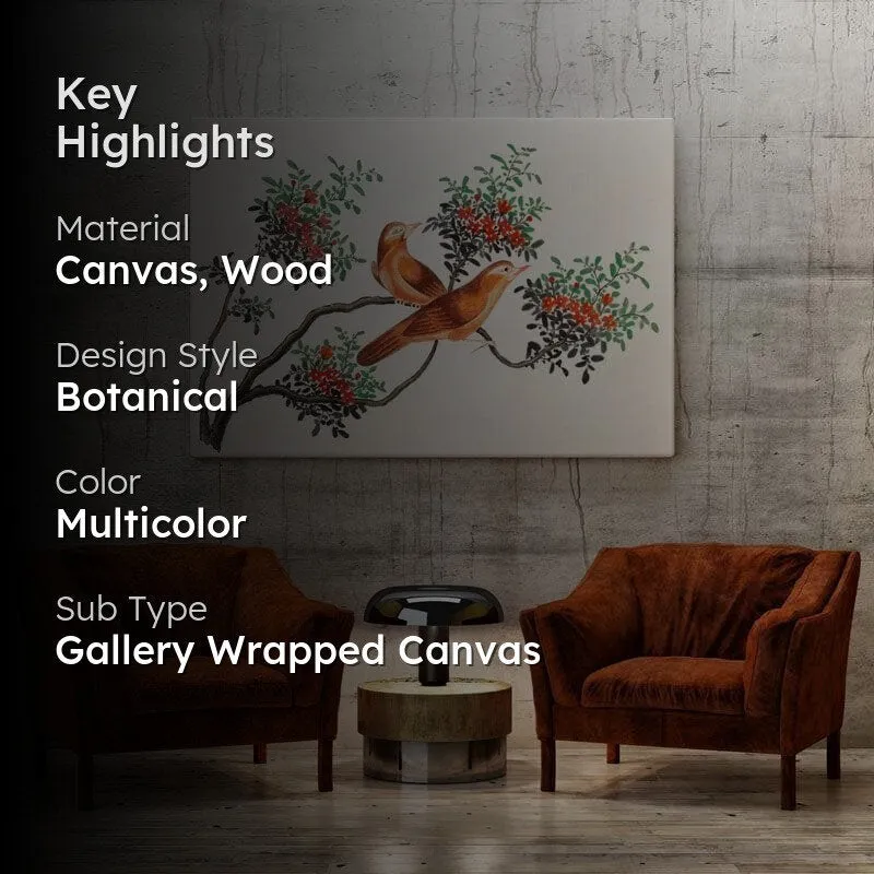 Wings Of Nature Canvas Wall Painting - Gallery Wrap media 2