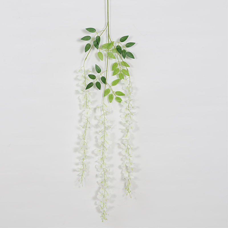 Faux Hanging Orchid Vine (White) - Set Of Twelve media 3