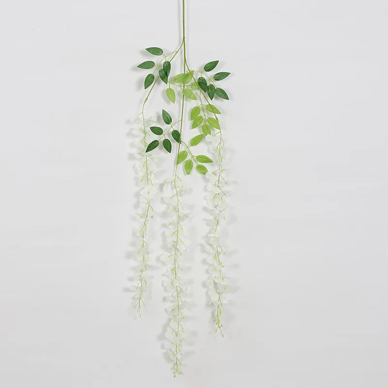 Faux Hanging Orchid Vine (White) - Set Of Twelve media 3