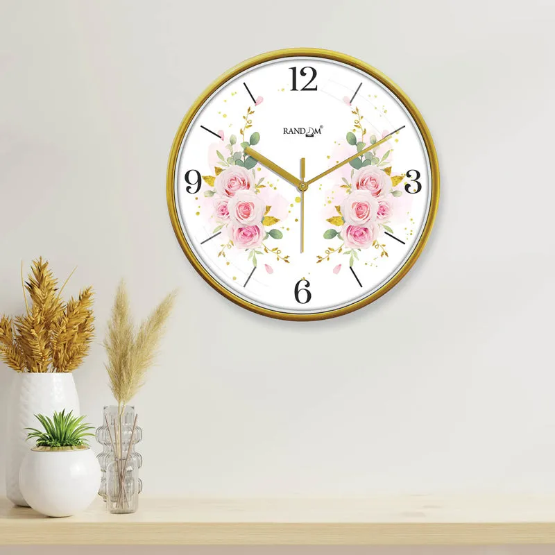 Chloe Floral Wall Clock media 1
