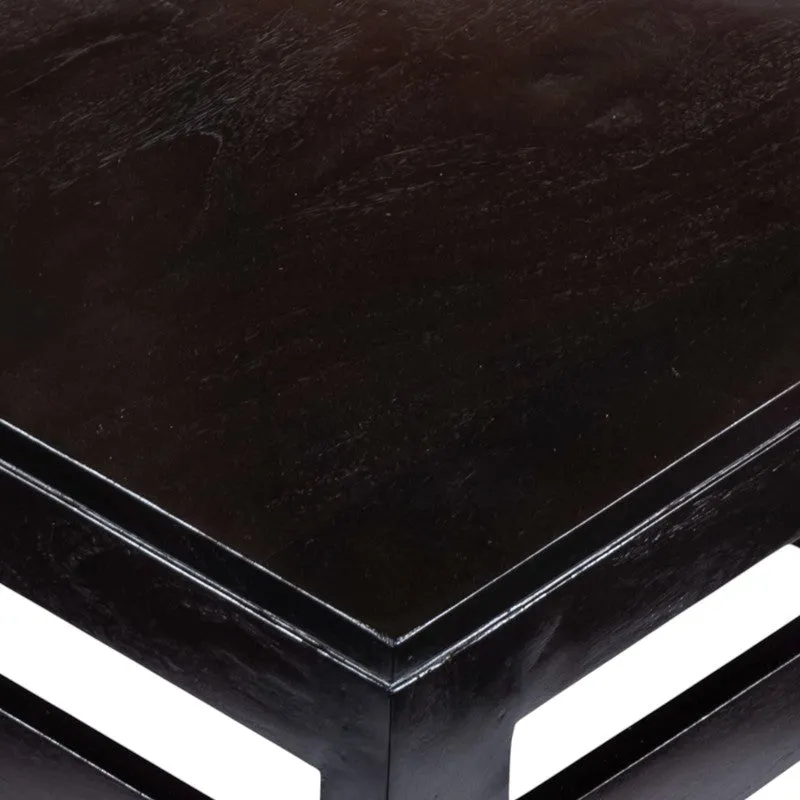 Pervon Sheesham Wooden Center Table - Black media 6
