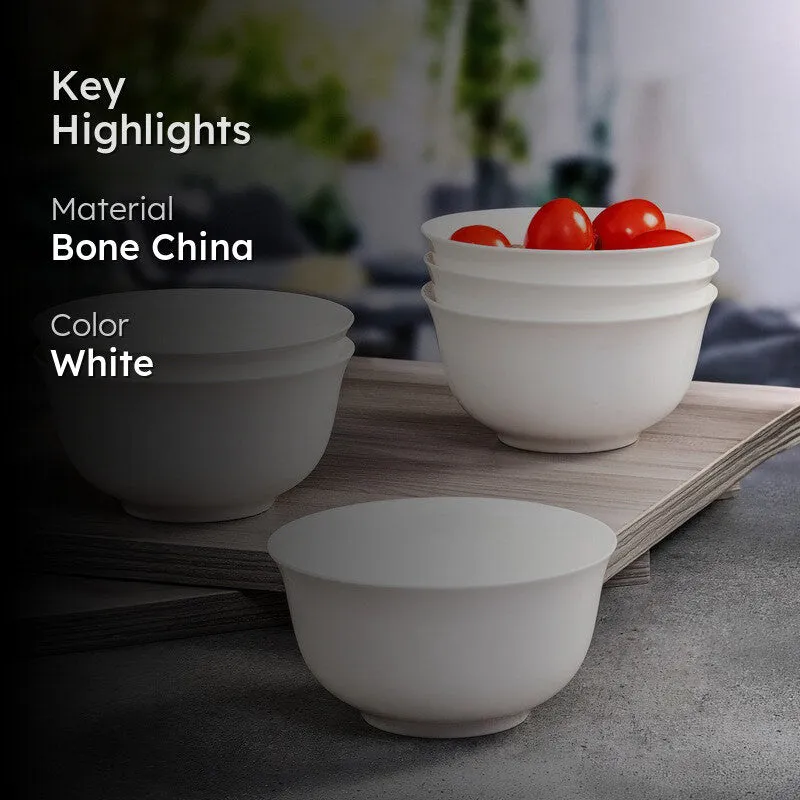 Bone China Soup Bowls (300 mL Each) - Set Of Six media 2
