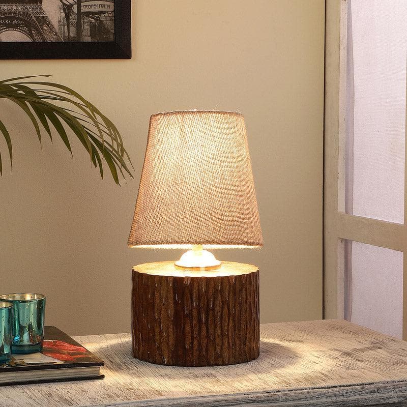 Bria Dori Fabric Table Lamp - Beige,Brown