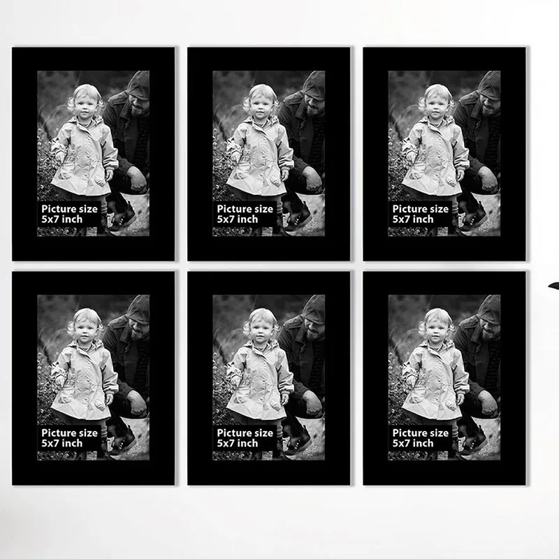 Willow Charm Rectangle Photo Frame (Black) - Set Of Six media 3