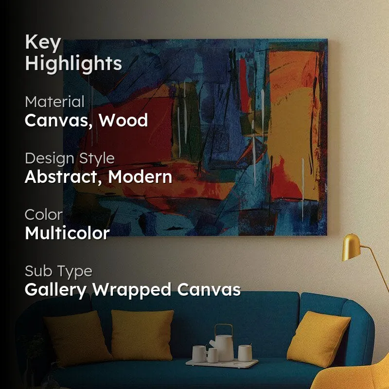 The Brushstrokes Canvas Painting - Gallery Wrap media 2