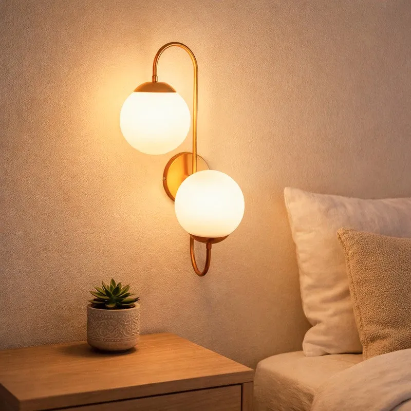 Luxe Orb Iron Wall Lamp media 1
