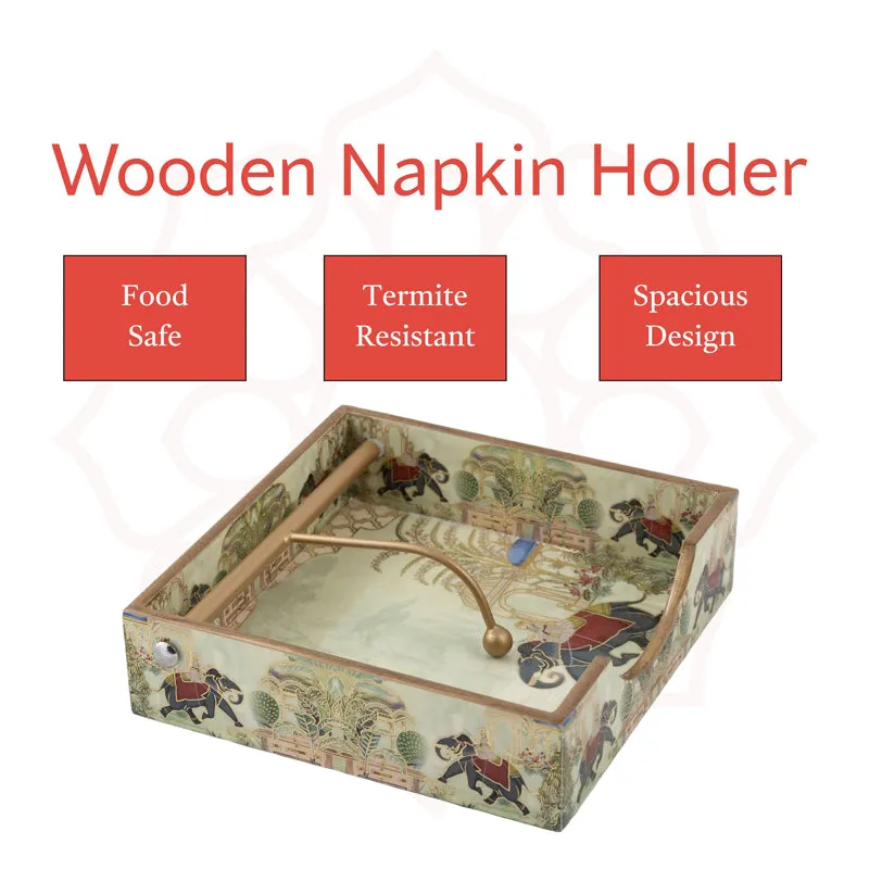 Raj Gaj Wooden Tissue Holder media 4