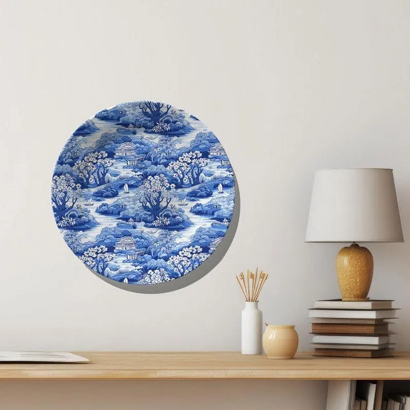 Chinese Blue Willow Wall Plate media 6