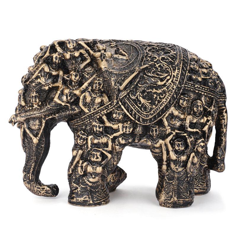 Indian Ethnic Polyresin Elephant Showpiece media 3