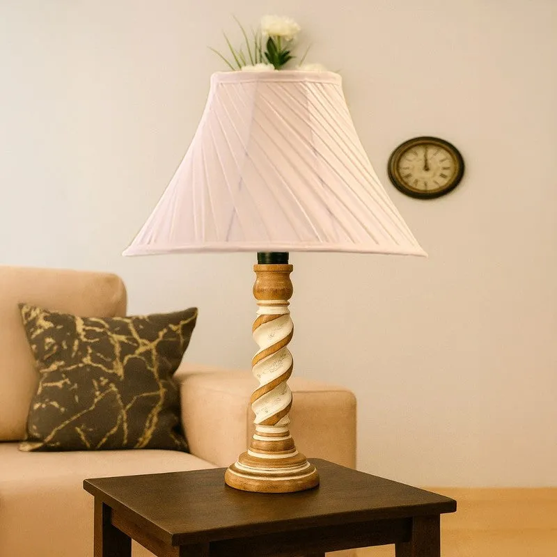 Modera Lumet Wooden Table Lamp - Ivory media 4