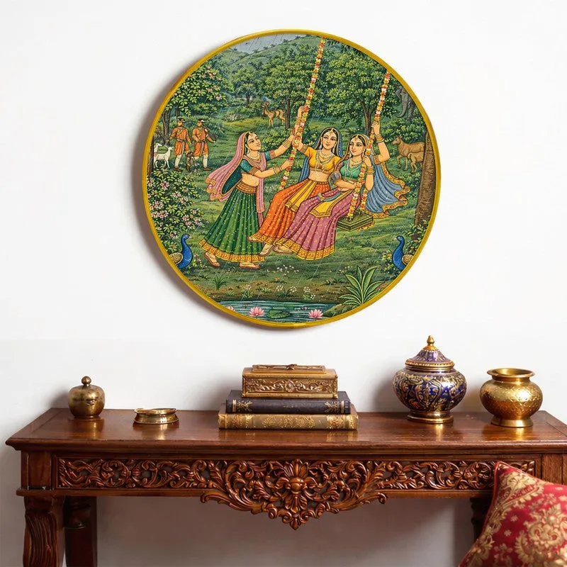 Traditional Village Scene Paper Wall Art media 5