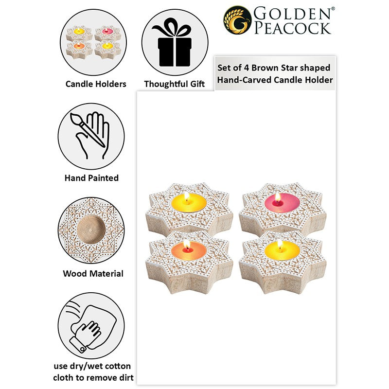 Star Magic Tealight Candle Holder - Set Of Four media 5