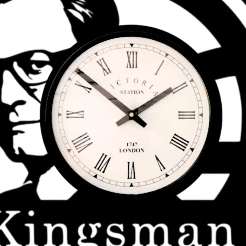 Kingsman Steel Analog Wall Clock - Black media 5