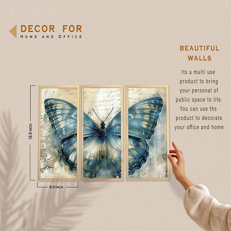 Butterfly Splits Wall Art - Set Of Three media 10