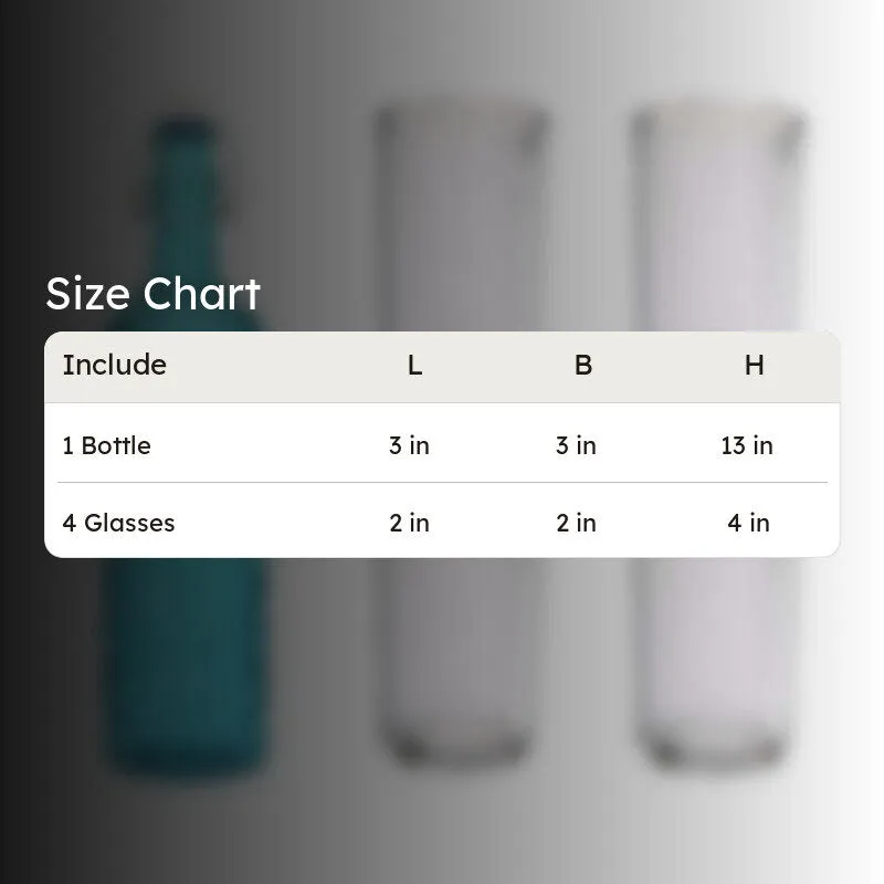 1000 mL Water Bottle With 150 mL Glasses - Five Piece Set media 8