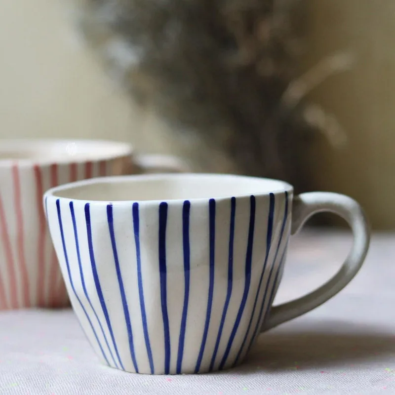 Stripe Steam Cup & Saucer (200 ML) - Two Piece Set media 5