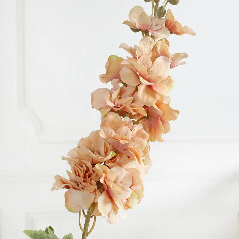 Petalya Wisteria Fabric Artificial Flower - Beige media 5