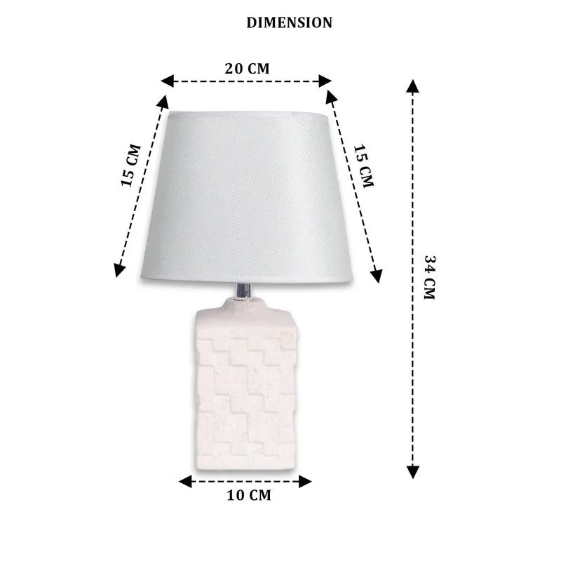 AarviDecor Loxley Classic Cotton Table Lamp - Grey media 10