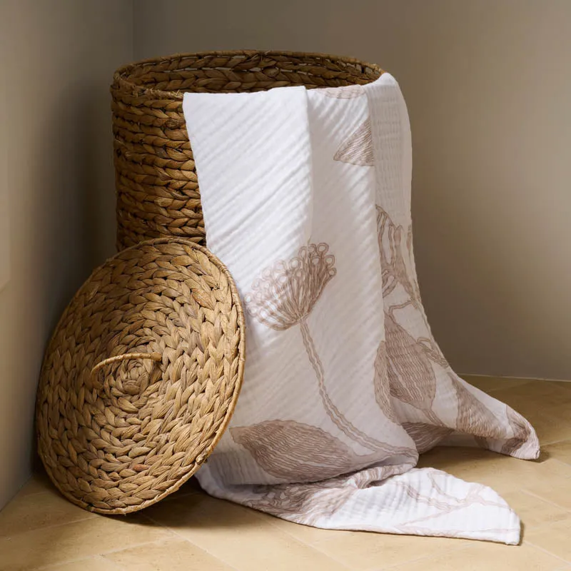 Splashy Soft Hand Towel (White & Beige) media 4