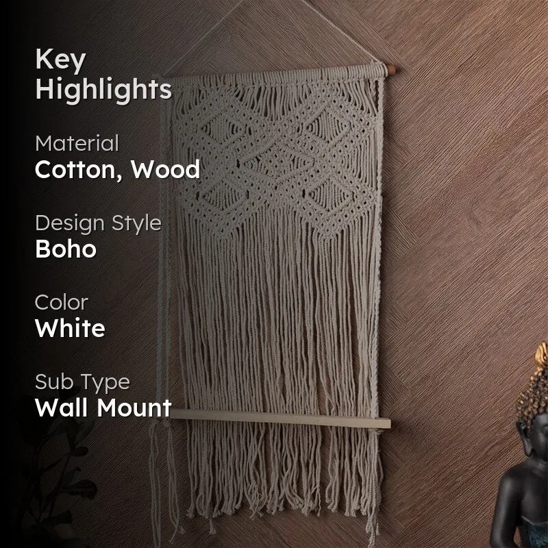 Sloan Macrame Wall Shelf media 2