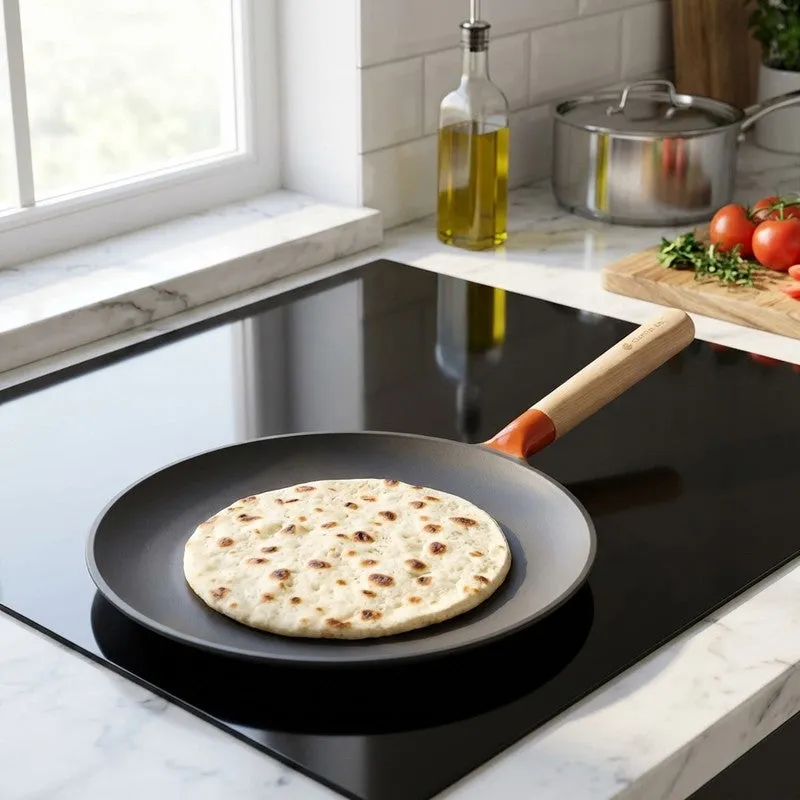 Cumin Co Enamel Cast Iron Roti Tawa - Rust media 1