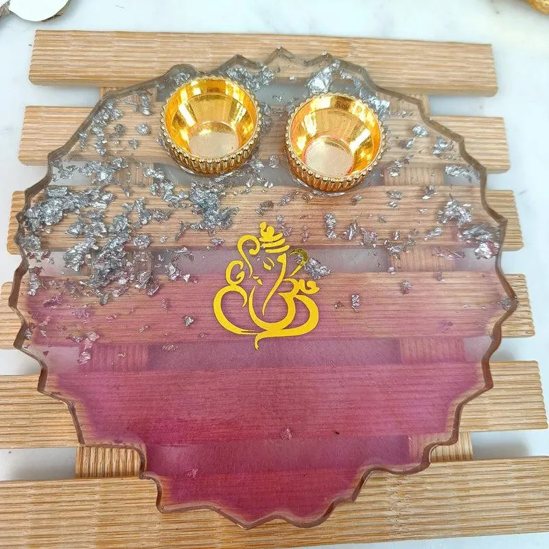 Ganesha Resin Pooja Thali media 3