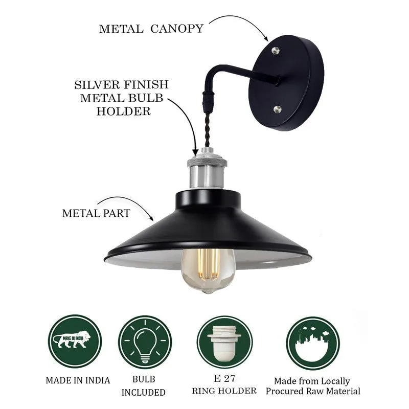 ZenithAura Metal Wall Lamp - Black & Silver media 6