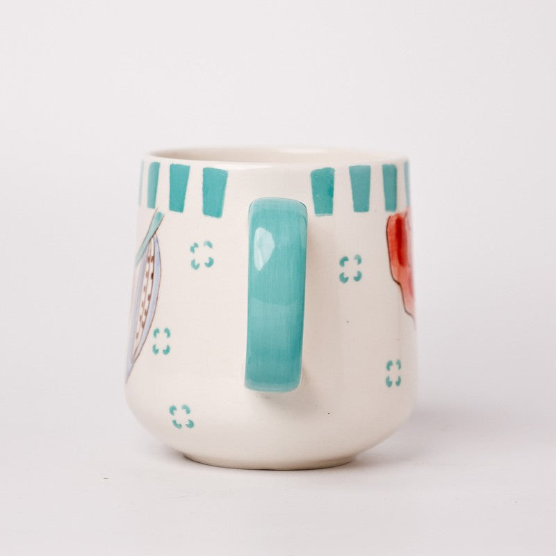 Stripe & Stem Ceramic Coffee Mug (385 mL) media 6