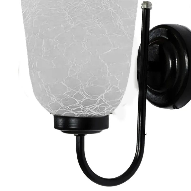 Crystal Bloom Black Hook Glass Wall Lamp media 9